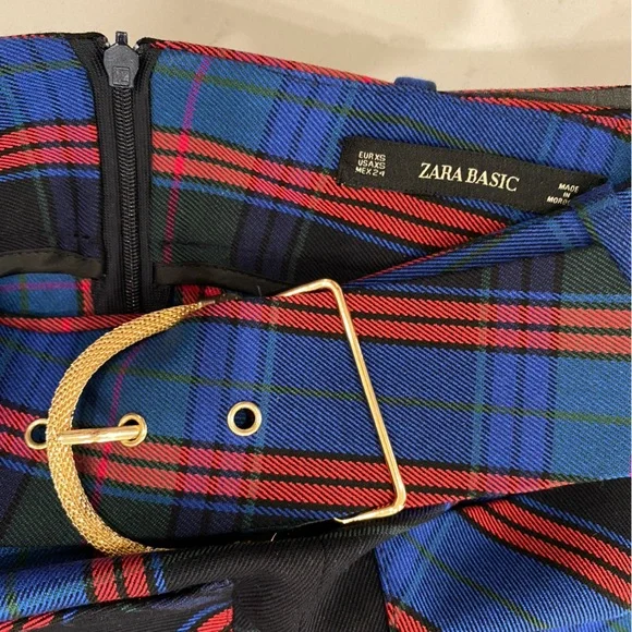 Zara Plaid Skirt - Picture 3 of 5